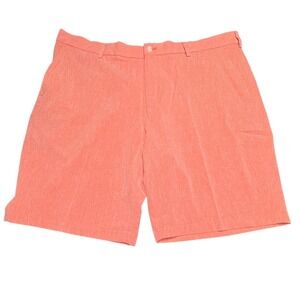 Walter Hagen Golf Shorts Woven Stretch Coral Orange Size 42 Performance Casual